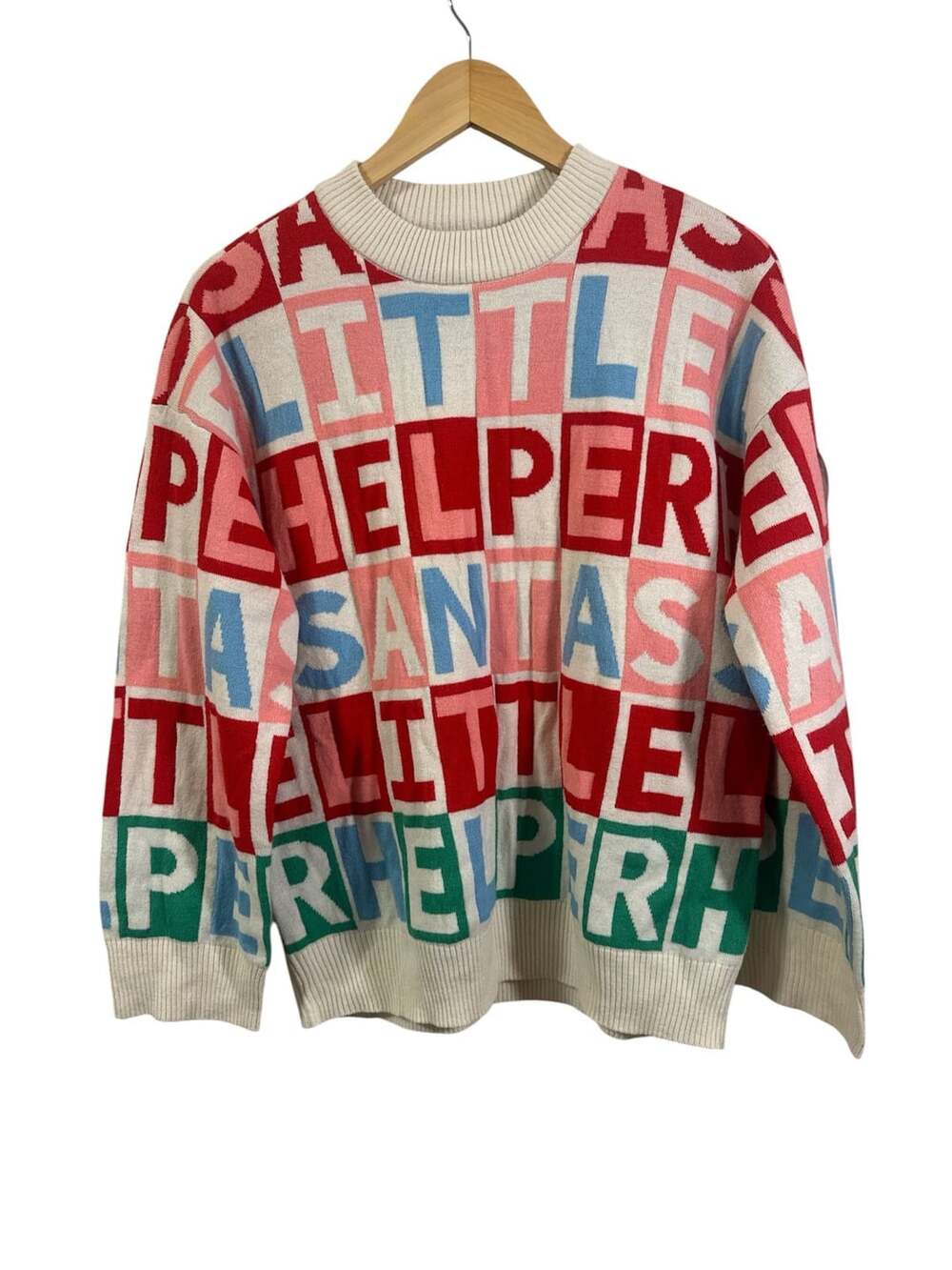 Vero Moda Santa's Helper Christmas Holiday Jacquard Knit Sweater XS